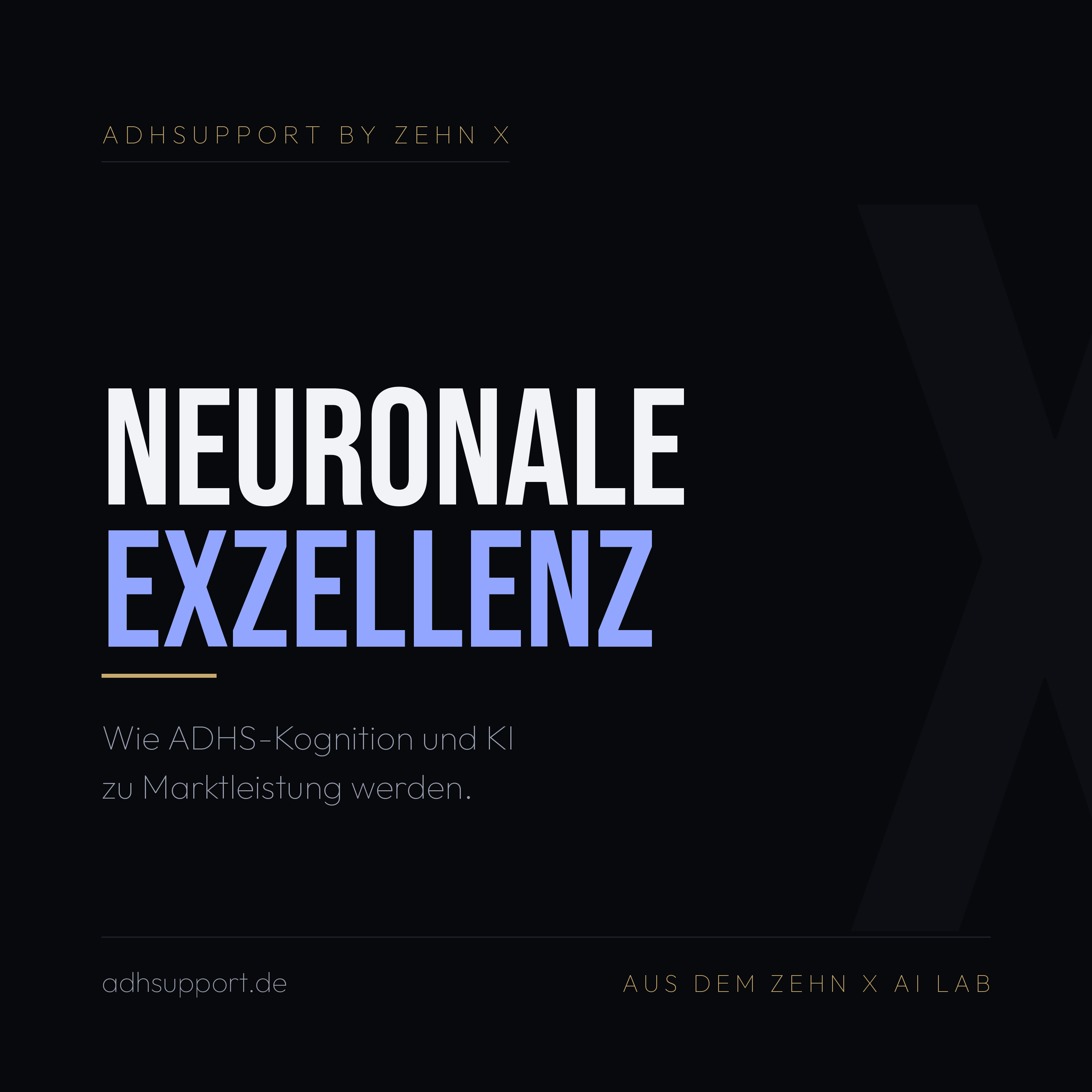 Cover von NEURONALE EXZELLENZ, ADHSUPPORT by ZEHN X